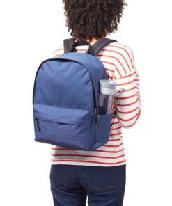 Alternative view of Amazon Basics Classic School Backpack - Navy 1-Pack Backpack Only