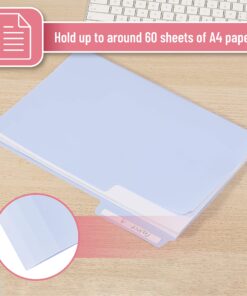 Mr. Pen- Pastel Poly File Folders, 1/3 Cut Tab, 6 Pack, Letter Size, Colored Letter Office Supplies File Folders Pastel Colors 6 per Pack 35 91LLn7NKwiL