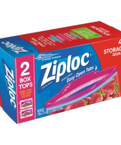 Ziploc Storage Bags with New Grip 'n Seal Technology, For Food, Sandwich, Organization and More, Smart Zipper Plus Seal, Quart, 3 pack, 150 count 12 91LOqJzxCL