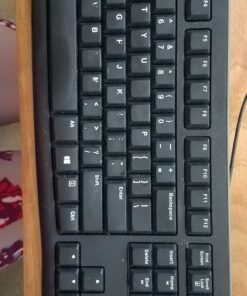 Logitech MK120 Wired Keyboard and Mouse Combo for Windows, Optical Wired Mouse, Full-Size Keyboard, USB Plug-and-Play, Compatible with PC, Laptop - Black 36 91LQMDxHOmL