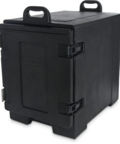 Carlisle FoodService Products Cateraide Plastic Insulated Food Container, Portable Food Warmer, Food Pan Carrier with Versatile Capacity for Parties, Catering, Buffets, 5 Full Pans, Black 30 91LYmWG3KL