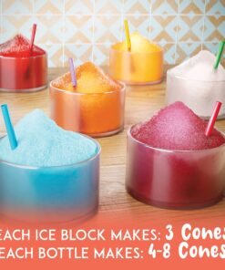 Alternative view of Hawaiian Shaved Ice S900A Snow Cone Machine Kit with 3-16oz. Syrup Flavors: Cherry, Grape, and Blue Raspberry, plus 25 Cups, 25 Spoon Straws, 3 Black Bottle Pourers, and 2 Round Ice Molds 3 Flavor Party Pack