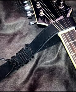 D'Addario Accessories Leather Mandolin Strap - Mandolin Accessories - Cradle Style - Black 19 91Lb5iCmL2L