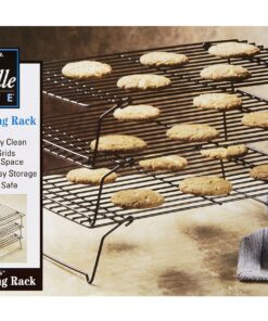 Wilton Excelle Elite 3-Tier Cooling Rack for Cookies, Cake and More - Cool Batches of Cookies, Cake Layers or Finger Foods, Black 39 91LmHhWeHsL