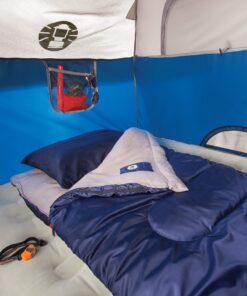 Coleman Sundome Camping Tent, 2/3/4/6 Person Dome Tent with Snag-Free Poles for Easy Setup in Under 10 Mins, Included Rainfly Blocks Wind & Rain, Tent for Camping, Festivals, Backyard, Sleepovers Navy Blue 2 Person 48 91LtkHyHSDL