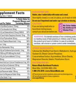 Nature Made Prenatal Multi, 90 Tablets, Folic Acid + 17 Prenatal Vitamins & Minerals to Support Baby Development and Mom, Vitamin D3, Calcium, Iron, Iodine, Vitamin C, and More (Pack of 3) 90 Count (Pack of 3) 12 91Lui9yHDPL