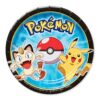 American Greetings Electrifyingly Cute Pikachu & Friends Birthday Party Round Dessert Plates Tableware, Pack of 8, Blue, 7", Paper 22 91M4EMWueqL