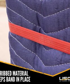 US Cargo Control Large Rubber Moving Bands - 42 Inch Unstretched - 84 Inch Fully Stretched - Red Moving Rubber Bands to Use as Packing Supplies for Moving - Includes 12 Big Rubber Band Straps 1 pack of 12 rubber bands 15 91M7lgslt5L