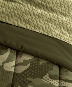 Dream Factory Boys Army Green Desert Camo Comforter Set, Multi, Twin 31 91MDxOmGAHS 1
