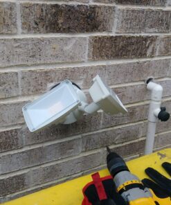 LEPOWER 3000LM Dusk to Dawn LED Security Light, 28W Flood Lights Outdoor with Photocell, 3000K Warm Light, IP65 Waterproof, 2 Adjustable Heads Exterior Outdoor Security Light for Garage, Backyard White 50 91MK1e0xOoL