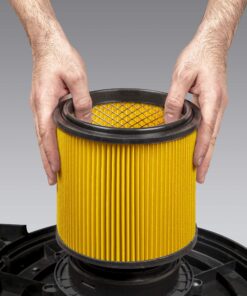 Vacmaster Standard Cartridge Filter & Retainer for Use With 5 to 16 Gallon Wet/Dry Vacs Standard Filter 16 91MLN4qzTL