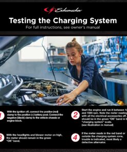 Schumacher BT-100 Battery Load Tester and Voltmeter - 100 Amp,Black 17 91MNL2LxnFL