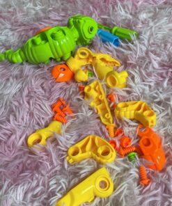 Kidtastic Dinosaur Toys, 106 pcs Take Apart Stem Learning Toys with Screwdriver, Ages 3-6 Year Kids Birthday Gift, Fun Construction for Boys and Girls - Build a Dinosaur, 3 yr Old Toddler Toys 32 91MOIniXTL