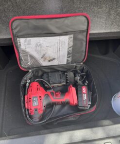 AVID POWER Tire Inflator Air Compressor, 20V Cordless Car Tire Pump with Rechargeable Li-ion Battery, 12V Car Power Adapter, Digital Pressure Gauge 1-red 39 91MOZ25qXFL