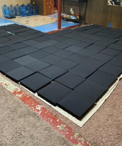 A2S 24 Pack 2-Inch Acoustic Panels w/Adhesive Stickers - Fireproof - SGS Certified - Sound Proof Foam Panels - Non Toxic - Top Quality - Ideal for Home & Studio Sound Deadening - High Density Black 24 pack 53 91MQJptmORL