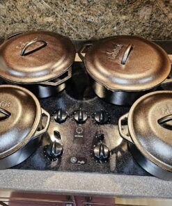 Lodge L8DOLKPLT Cast Iron Dutch Oven with Dual Handles, Pre-Seasoned, 5-Quart,Black 5 Quart 30 91MRUviSjlL