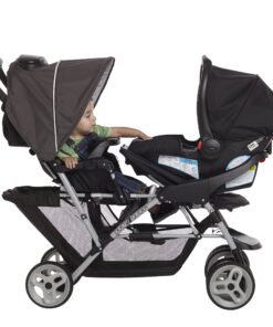 Graco DuoGlider Double Stroller | Lightweight Double Stroller with Tandem Seating, Glacier 47 91MSp0TwukL