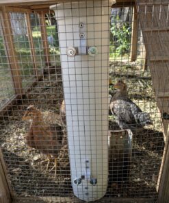 Royal Rooster Chicken Feeder and Waterer Set - Includes 1 Gallon Waterer with 2 Cups and 7lb Feeder for Chickens - Chicken Coop Accessories with Hanging Chicken Poultry Feeder and Chicken Waterer Kit 2-Cup Waterer 46 91MaduLa6BL