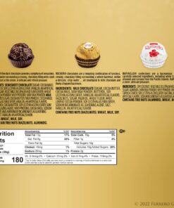 Ferrero Collection, 24 Count, Premium Gourmet Assorted Hazelnut Milk Chocolate, Dark Chocolate And Coconut Chocolates, Luxury Chocolate Holiday Gift Box 24 Count (Pack of 1) 28 91McIxw3MDL 1