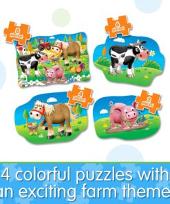 The Learning Journey: My First Puzzle Sets 4-In-A-Box Farm – Farm-Themed Puzzle Sets - Educational Toddler Toys & Activities for Children Ages 2-5 9 91MiY6113L