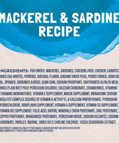 Natural Balance Original Ultra Platefulls Indoor Adult Grain Free Wet Cat Food, Mackerel & Sardine Recipe, 3 Ounce Pouch (Pack of 24) 13 91MmCTcDQ1L