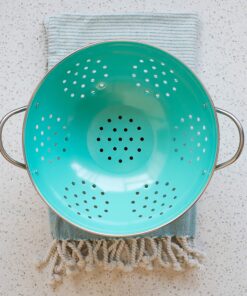 Now Designs Metal Colander, 3-Quart, Turquoise - 3 Quart 17 91MmrOlyQL