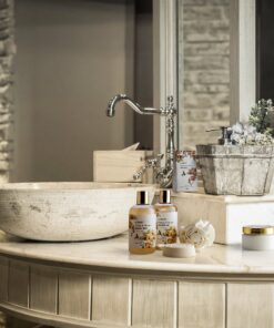 Home Spa Gift Basket - Honey & Almond Scent - Luxury Bath & Body Set For Women and Men With Shower Gel, Bubble Bath, Body Lotion, Bath Salt, Bath Bomb, Bath Puff & Handmade Weaved Basket 15 91MtkaqAW0L