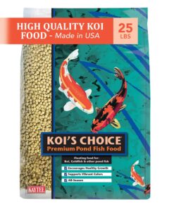 Kaytee Koi's Choice Koi Floating Fish Food, 25 Pound 25 Pound (Pack of 1) 13 91Mu37kKcyL