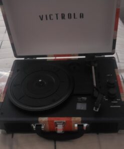 Victrola Vintage 3-Speed Bluetooth Portable Suitcase Record Player with Built-in Speakers | Upgraded Turntable Audio Sound|UK Flag, Model Number: VSC-550BT-UK UK Flag 36 91MyqAysJL
