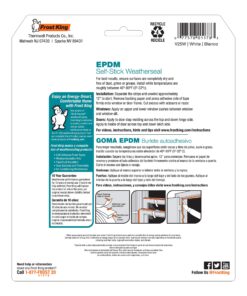 Frost King V25WA D-Section Rubber Self-Stick Weatherseal Tape, 5/16" W, 1/4" T, 17 ft L, White D-Section, 5/16" W, 1/4" T, 17 ft L, White 11 91N qbGiCsL