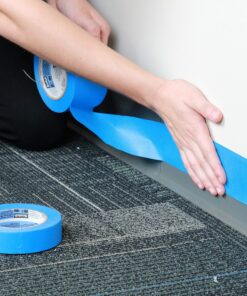 3M 2090 ScotchBlue Painters Tape - 0.25 in. (W) x 180 ft. (L) Masking Tape Roll for Medium Adhesion. Painting Wall Preparation 22 91N12ymXroL