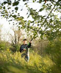 Hooyman Extendable Tree Saw with Compact Design, Detachable Handsaw and Telescoping Pole, No-Slip H-Grip, Impulse Hardened Teeth, and Wrist Lanyard for Tree Trimming, Hunting, Camping, and Outdoors 10ft Extendable Saw 15 91N3gsJ5smL