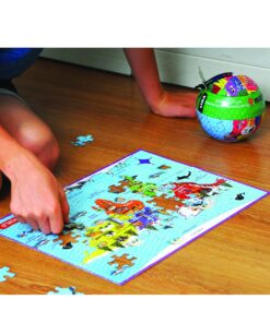 The Purple Cow - Mapedia World Map Jigsaw Puzzle - A Puzzle For Both At Home & On The Go! A Jigsaw Puzzle of 100Piece (705) 9 91N6R85zpAL