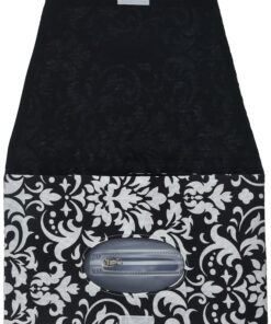 Alternative view of The Diaper Clutch, Black Damask