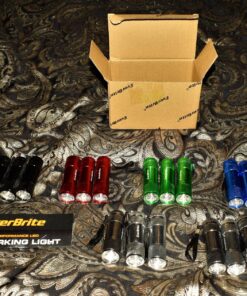 EverBrite 18-Pack Mini LED Flashlight Set - Portable Flashlights Ideal for Hurricane Supplies Camping, Night Reading, Cycling, BBQ, Party, Backpacking - Includes Lanyard & 54 x AAA Batteries 51 91NAOS5LDL