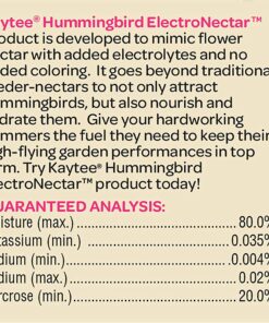 Kaytee Hummingbird ElectroNectar Wild Bird Food, Ready to Use, 64 Ounces 64 oz Ready To Use 24 91NHZAa6PML