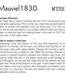 Mauviel M'Steel Black Carbon Natural Nonstick Frying Pan With Iron Handle, 12.6-in, Suitable For All Cooking Surfaces, Made in France 12.5 Inch 6 91NJwmlu2PL 1