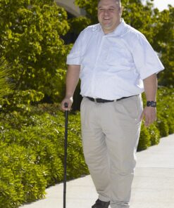 Drive Medical Heavy Duty Folding Cane Lightweight Adjustable with T Handle, Black 16 91NKGbSMiuL