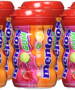 Mentos Sugar-Free Chewing Gum, Tropical, Red Fruit and Lime, Bulk, 50 Piece Bottle (Pack of 6) Tropical/ Redfruit & Lime 50 Count (Pack of 6) 11 91NXfBTJkFL