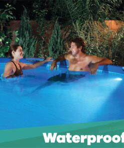 GAME 4306-BB Magnetic LED Changing Pool Wall Light with Remote Control 100% Waterproof & Submersible, 3", 12 Colors Plus 4 Modes 20 91NcigMTApL