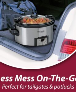 Alternative view of Crock-Pot 6 Quart Cook & Carry Programmable Slow Cooker with Digital Timer, Stainless Steel (SCCPVL610-S-A)