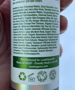 LuxeOrganix Purifying Organic Face Wash for Oily Skin with Bamboo Charcoal, Vitamin C, Aloe Vera, and Silicone Scrubby (5 oz) 30 91Nj9mFUaUL