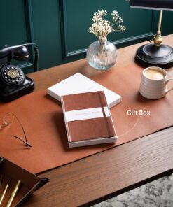 BEECHMORE BOOKS Ruled Journal Notebook - A5 Brown 160 Lined Pages 8.3 x 5.8 inch | Hardcover Leather Daily Journals For Writing - Thick 120gsm Cream Paper | Gifts for Men, Women, Notebooks For Work Chestnut Brown Large (5.75" x 8.25") 30 91NlIQ3aML