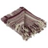 DII Braided Striped Throw, 50x60, BlackBerry 45 91NyMZST3oL