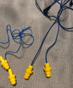 Plugfones Guardian in-Ear Earplug Earbud Hybrid - Noise Reduction in-Ear Headphones(Blue & Yellow) Blue 45 91O0IcAyJL 3