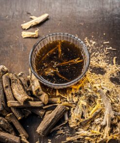 Licorice Root Tea 1LB (16Oz) 100% CERTIFIED Organic Licorice Root Cut and Sifted (Glycyrrhiza glabra), in 1 lbs. Bulk Resealable Kraft BPA free Bags from U.S. Wellness Naturals 18 91O0Xrk mkL