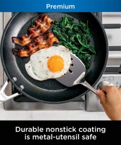 Ninja C39600 Foodi NeverStick Premium Hard-Anodized 13-Piece Cookware Set, Guaranteed to Never Stick, Nonstick, Durable, Oven Safe to 500°F, Grey 46 91O598VjTL 1