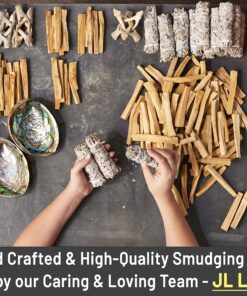JL Local Smudge Kit Refill - White Sage & Palo Santo for Smudging, Healing, Smoke Cleansing, Meditating & Incense (Sage & Palo Refill) Sage & Palo Refill 18 91O6NanIUnL