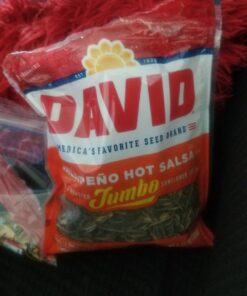 DAVID Roasted and Salted Jalapeño Jumbo Sunflower Seeds, 5.25 oz, 12 Pack 5.25 Ounce (Pack of 12) 19 91O6gYP3kfL