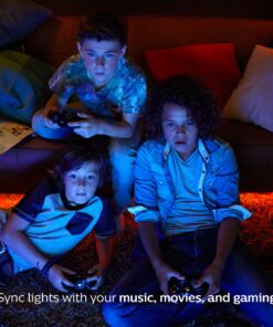 Philips Hue White and Color Ambiance A19 60W Equivalent Dimmable LED Smart Bulb (1 Bulb Compatible with Amazon Alexa Apple HomeKit and Google Assistant) 37 91O8shvrgL